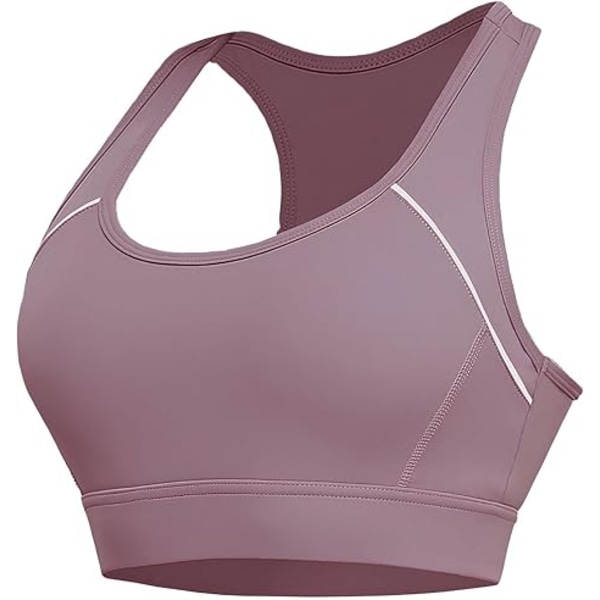 Sports-BH for kvinner / BH for trening, sports-BH for daglig komfort og søvn, egnet for søvn, trening og sport (rød bønnepasta, størrelse: L) Red Bean Paste