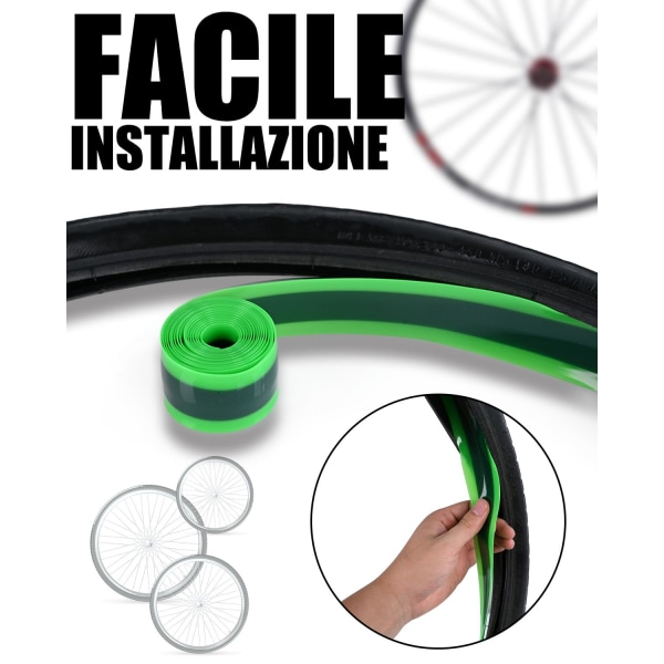 Cykel Däckfoder, Innertube Cykel Punkteringsskydd Kompatibel med 12\" 16\" 18\" 20\" 24\" 26\" 27.5\" 29\"