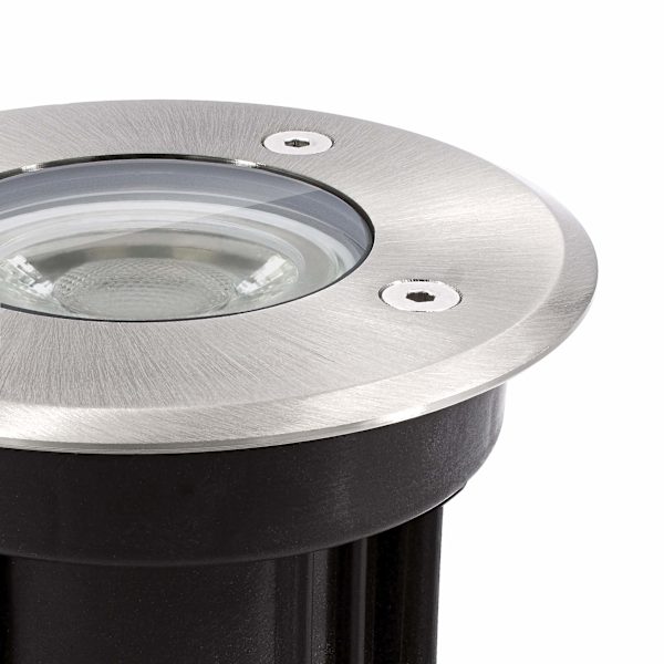 Kan erstatte lyskilden nedgravd lampe GU10 utendørs hage landskap vanntett belysning rustfritt stål bakkelampe led nedgravd lampe