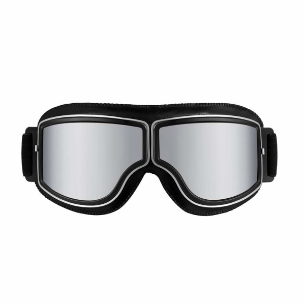 Ski Snowboard Goggles UV Beskyttelse Anti-Fog Snow Goggles for Men Women Youth Svart Sølv