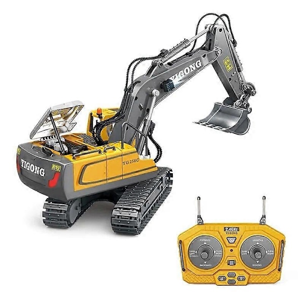 2,4 GHz 6-kanals 1:24 RC Gravemaskine legetøj Rc Engineering Bil Legering og plastik Gravemaskine RTR Til børn Julegave Robotlegetøj