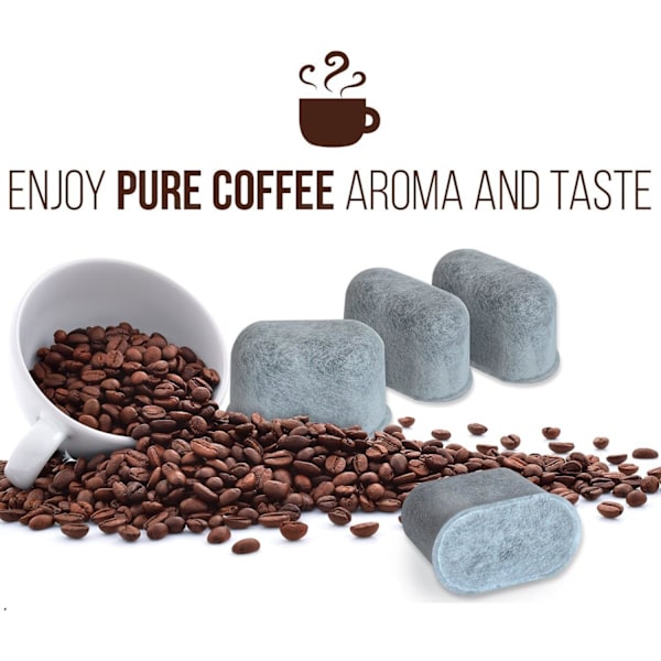 6 stk. Vandfilter til kaffemaskine Keurig Kaffefilter Kaffemaskine Non-woven Bambus Trækul Aktiveret Kulstof Pakke Filter
