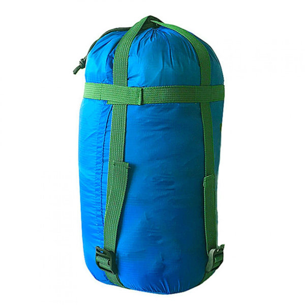 Kompressionssäck i nylon för sovsäck, bärbar förvaringspåse, kompressionspåse för camping, vandring, backpacking och resor utomhus