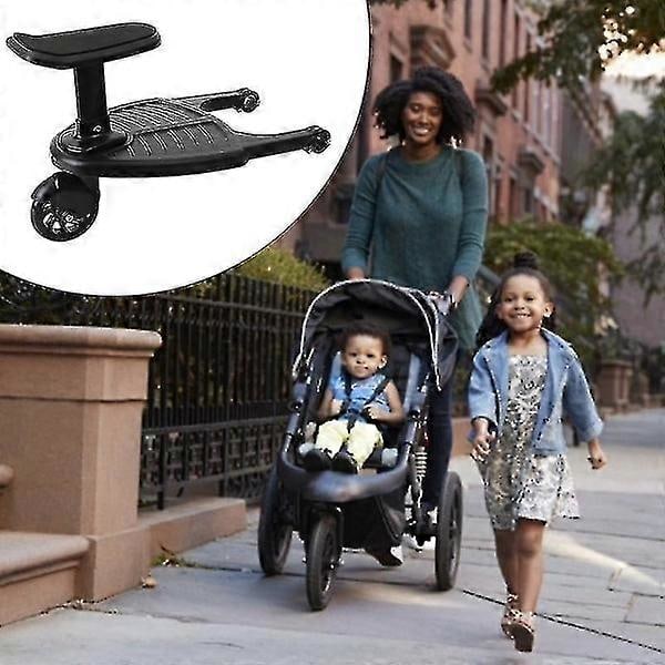 Universal 2-i-1 ståbrett til barnevogn med avtakbart sete Second Child Artefact Child Rider Stroller