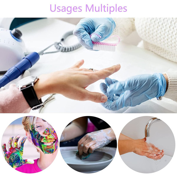 Plast neglebørste, håndtak neglebørste, håndvaskebørste, neglerensbørste, håndrensebørste, nail art rengjøringsverktøy