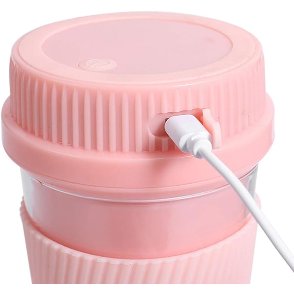 Portabel Blender, Sladdlös Liten Juicekopp, Uppladdningsbar USB Blender 300ml Fruktblender med 1200mAh Litiumbatteri
