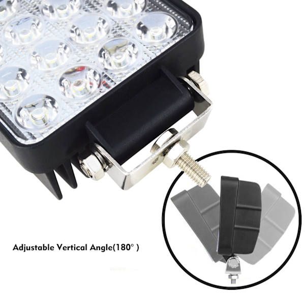 2 stk. 4 tommer 48W Spot Light Arbejdslygte LED, Bred Stråle Arbejdslygte til Off Road Truck SUV og 4x4 Tågelygte