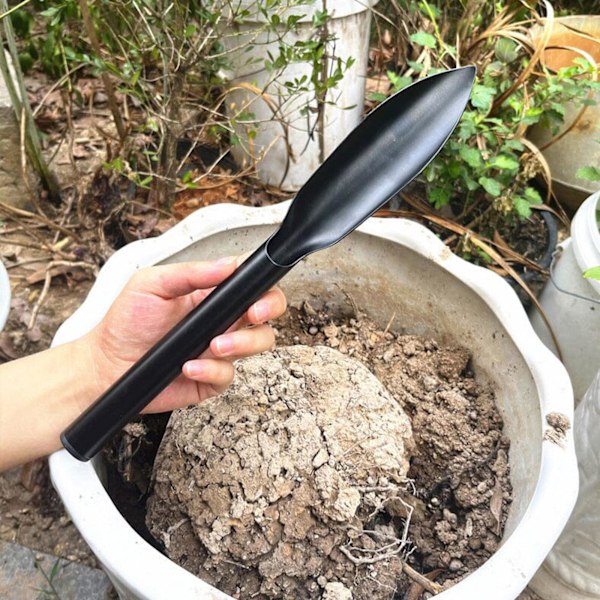 2 stk Hage Spade Multifunksjonell Håndspade Karbon Rustfritt Stål Hage Spader Praktiske Hageverktøy for Transplantasjon, Graving, Planting