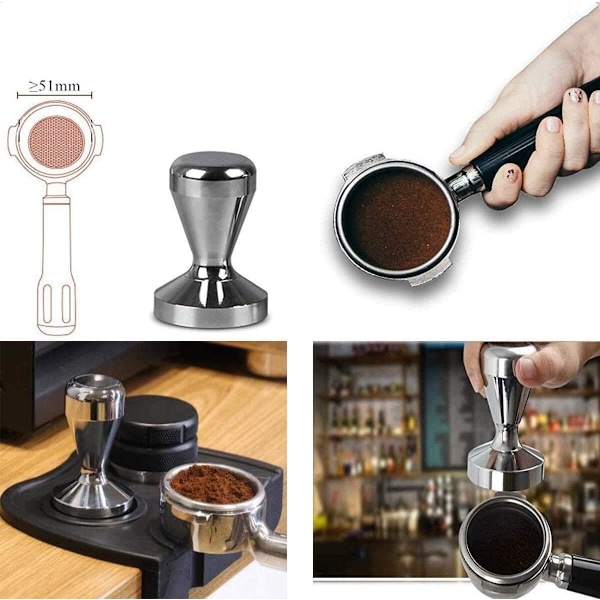 Kaffe Tamper, 51mm Espresso Kaffe Tamper, Espresso Kaffepulver, Kaffepresse Tamper, Tamper Kaffebutiksartikler