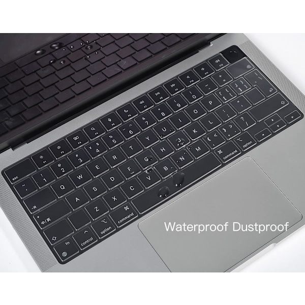 Premium Ultra Thin Keyboard, suoja 2023 Apple MacBook Pro 16\" mallille A2780 A2991 näppäimistöasettelu suojakalvo - läpinäkyvä