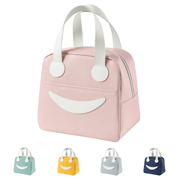 Isolert Lunsjbag Søt Tote Bag Lett å Rengjøre Matboks Bag Passer for Kvinner Menn Jenter Gutter Barn.