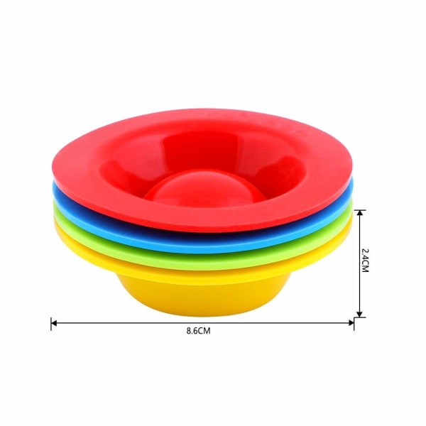 Egg Holder Set, 4PCS Silikon Egg Cups Set Egg Cups Stativ for Kjøkken Kokte Egg Frokost