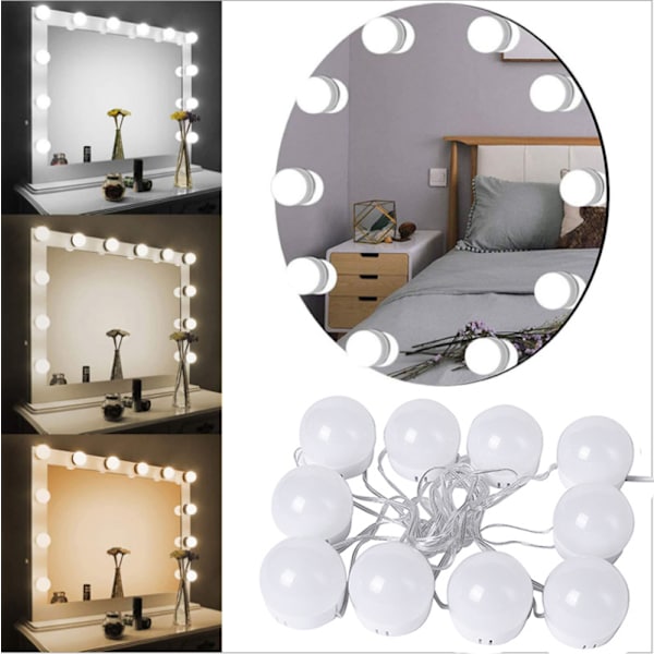LED makeup spejl pære roterende ledning Hollywood spejl forlygte makeup fyld lys pære led spejl pære