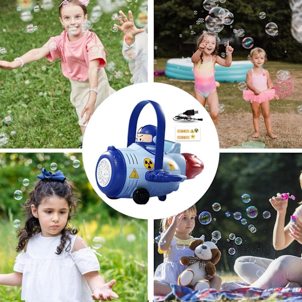 Automatisk Bubbelstav, Bubbelmaskin för Flickor, Utomhus Bubbelstav för Parker, Stränder, Trädgårdar, Pooler, Rolig Bubbelleksak för Barn
