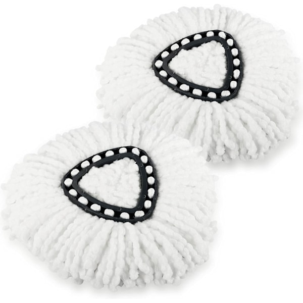 2 kpl Spin Mop -varapää yhteensopiva - Mikrokuitumoppipäät white