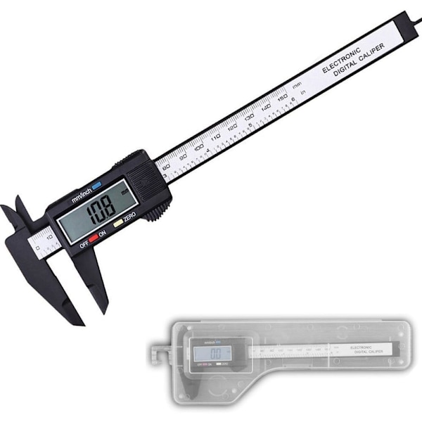 150 mm:n (6\") LCD-digitaalinen työntötulkki elektroninen vernier-mikrometri mittaustyökalu