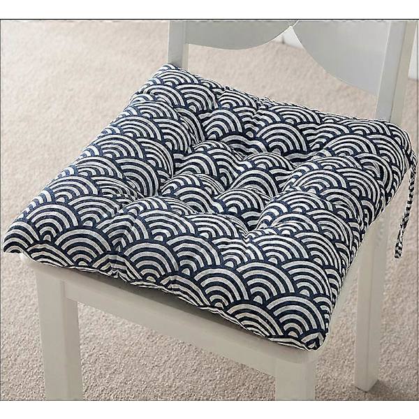 Set med 6 Stolsdynor 40 x 40, Dekorativa Kuddar Stolsdyna Trädgårdskuddar, Polyester