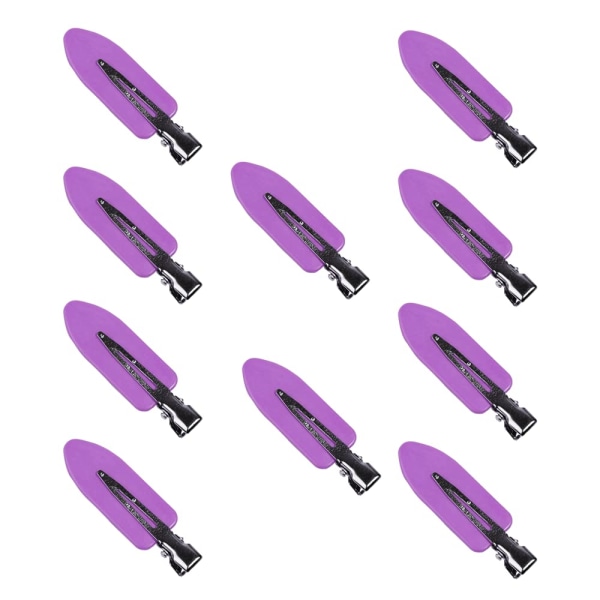 Sömfria Hårclips, 10-pack Hårstift Curl Clips, Hårclips, Hårstift, Skapa en Fashion Hairstyle, Lila Purple