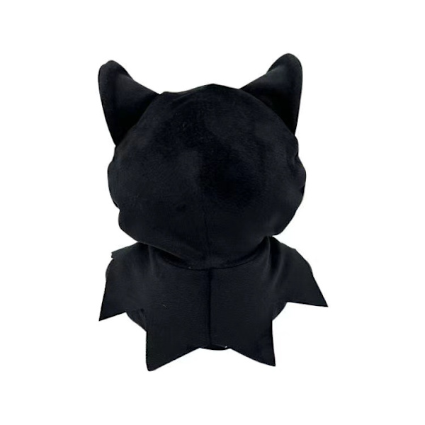 23 cm:n musta Ghost-face-pehmolelu, kauhulelu, valaiseva pehmolelunukke, lahja, lapsille, syntymäpäiville, jouluun, Halloweeniin, kodin sisustukseen Black
