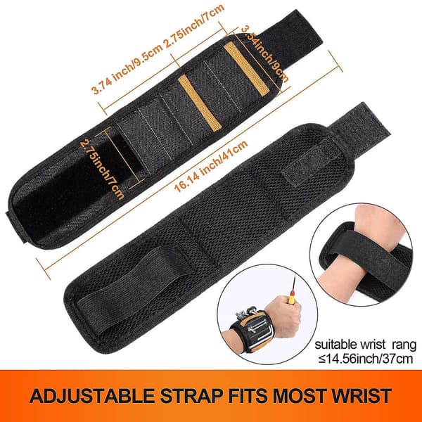 Magnetiskt armband, Werky Superstarka magneter Justerbart handledsband