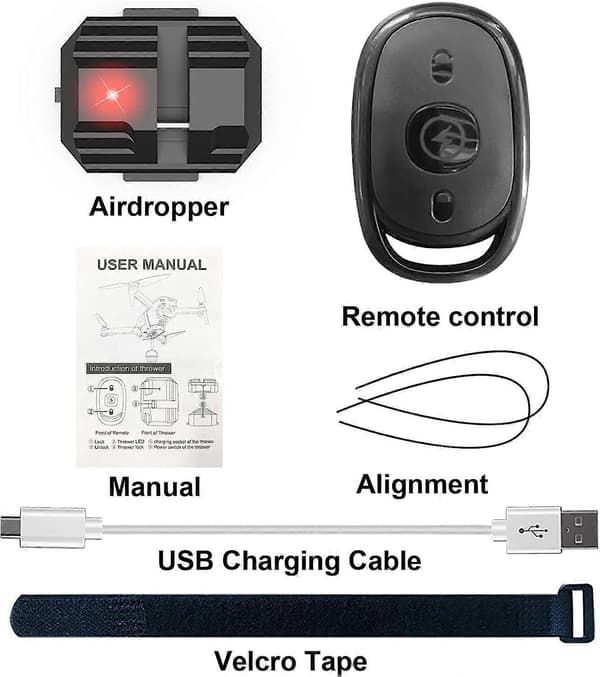 Drönare Airdrop System för DJI Mini 3 pro/Mini 3/ Mini 2 SE/Avata/Mavic 2/2S /Mavic 3 Pro Cine/Phantom 3 4/4 Pro Transport Släpp Leverans Payload Devi