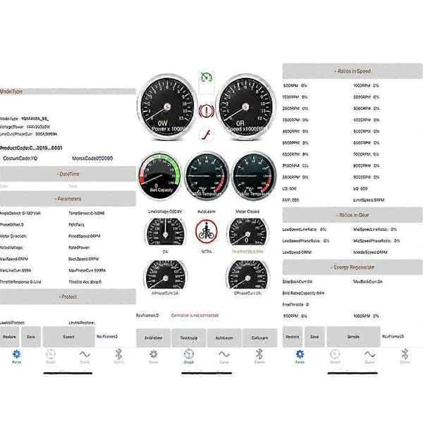 För FarDriver Controller Programmering Bluetooth Adapter BT Modul för ND72240 72260 72360 72680 Mobil