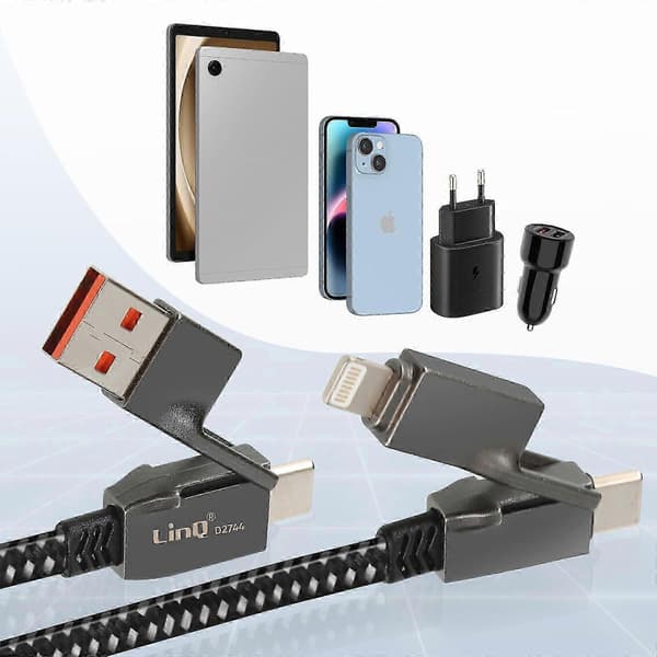 USB-kabel för USB, USB-C, Lightning USB USBC till Lightning USBC 1m