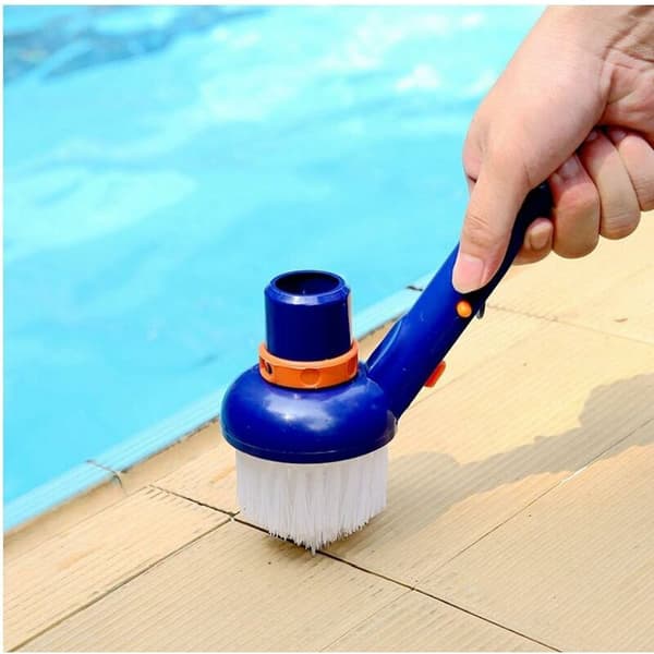 Poolmoppborste Pooltrappvinkelrengöringsborste för poolgolv, spa och bubbelpooler