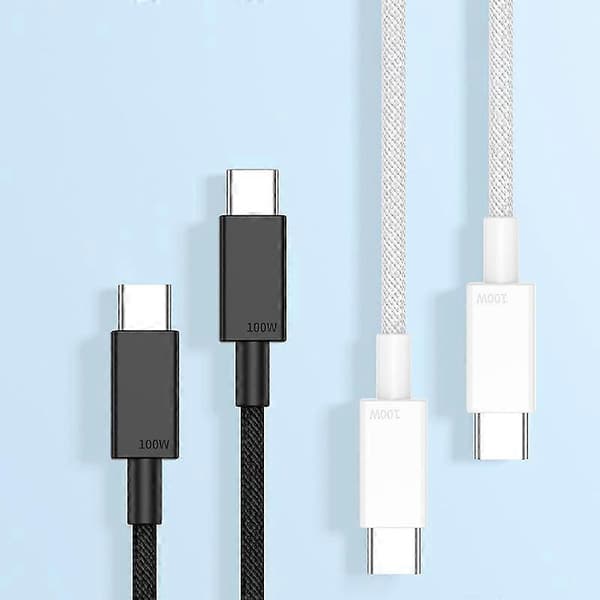 100W USB-C / Type-C till USB-C / Type-C Snabbladdningsdatakabel, Längd: 3m