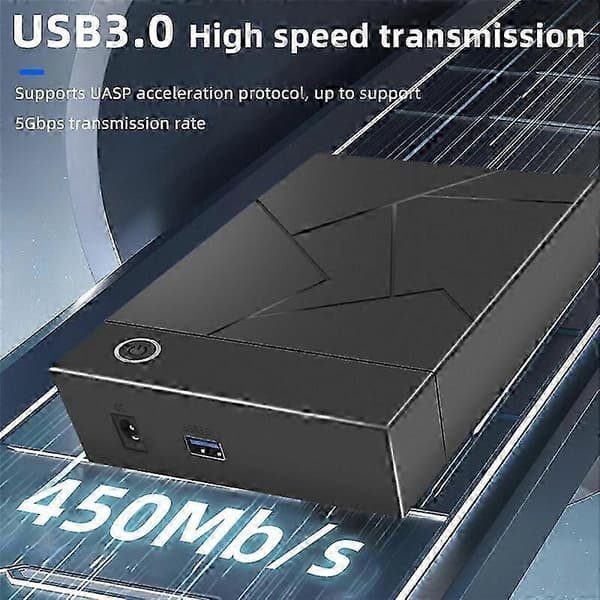 3,5-tums HDD-kabinett USB 3.0 till SATA Hårddiskfodral SSD-kabinett Extern Solid State Hårddisk Edition 0626