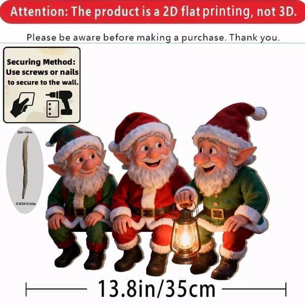 Tre jul tomtar juldekorationer