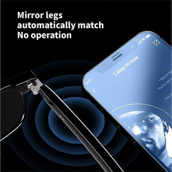 E13-C Bluetooth Smartglasögon Trådlösa Musikhörlurar Solglasögon (CE-certifierade)