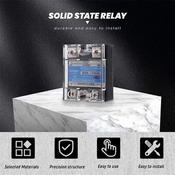 MGR-1 D4825 Enfas Solid State Relä SSR 25A DC 3-32 V AC 24-480