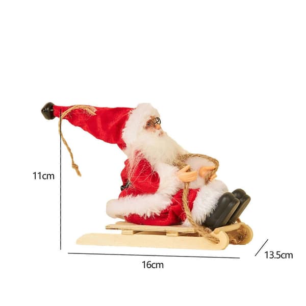 Tomte Skidfiskgur, Tomte Docka, Juldekorationer, Tomte