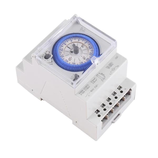 Mekanisk Timer Switch SUL181D 96 Gånger På/Av Per Dag Tidsintervall 15 Min Mekanisk Timer 24H Timer