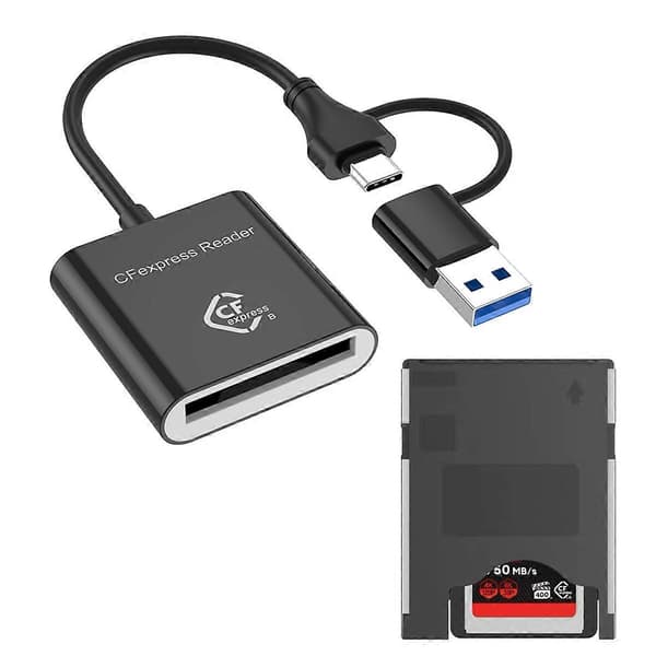 USB 3.2 Kortläsare CFexpress Typ B 10Gbps för SLR