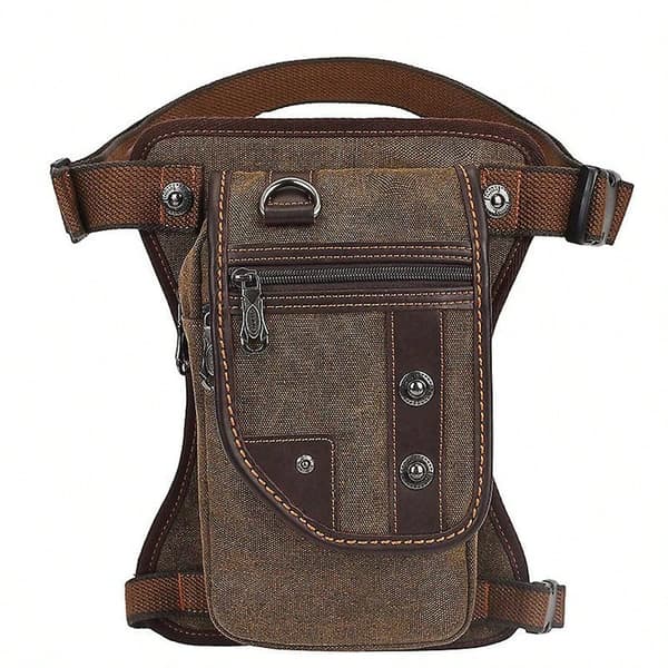 Canvas Midjeväska Utomhus Crossbody Taktisk Benväska
