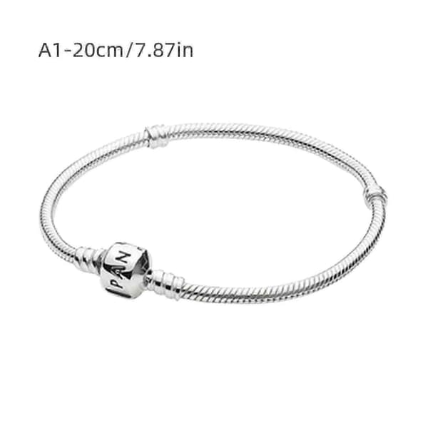 Pandora Ormstickad Armband Med Cylinderlås Och Sterling Silver
