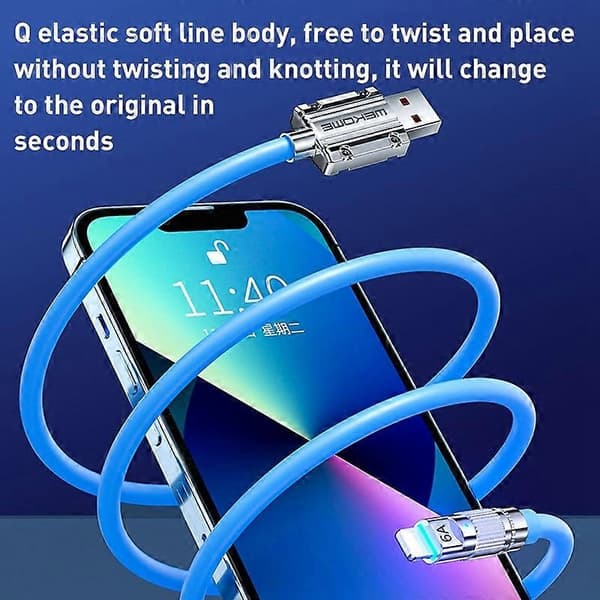 WK 100W USB-C/Type-C till USB-C/Type-C Datakabel
