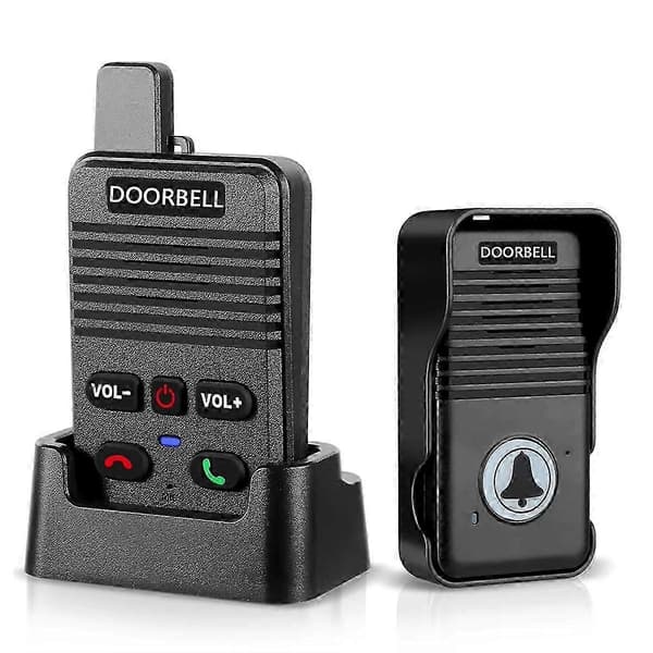 Trådlös Röst Duplex Intercom Dörrklocka Hus Hem Ljud med Uppladdningsbart Batteri Duplex Dörrklocka
