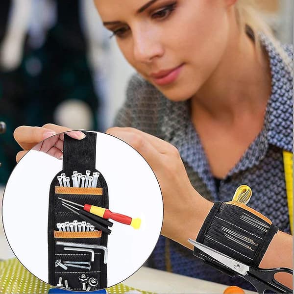Magnetiskt armband, Werky Superstarka magneter Justerbart handledsband