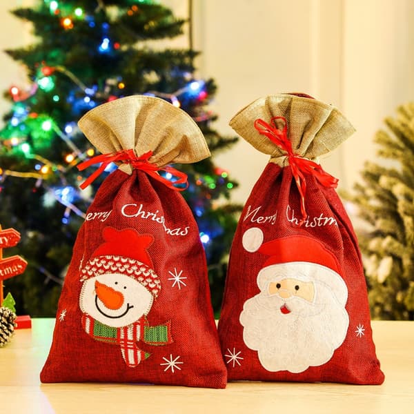 2-pack julklappspåsar, tomtepåsar