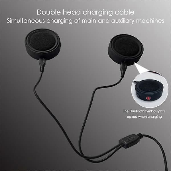 Motorcykelhjälm Bluetooth Headset Trådlös Magic Sticky Vattentät Vindbrus Hög Batteritid 2