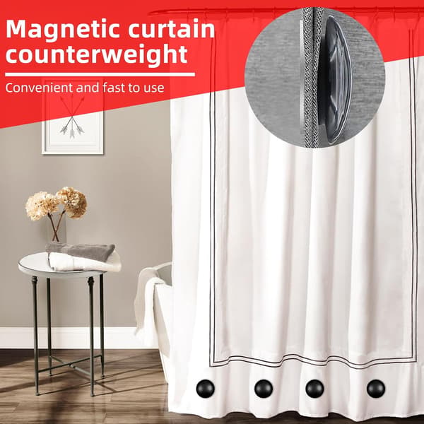 Magnetiska duschdraperityngder, duschdraperityngder, magnetiska draperityngder för duschfönsterdraperier dukar