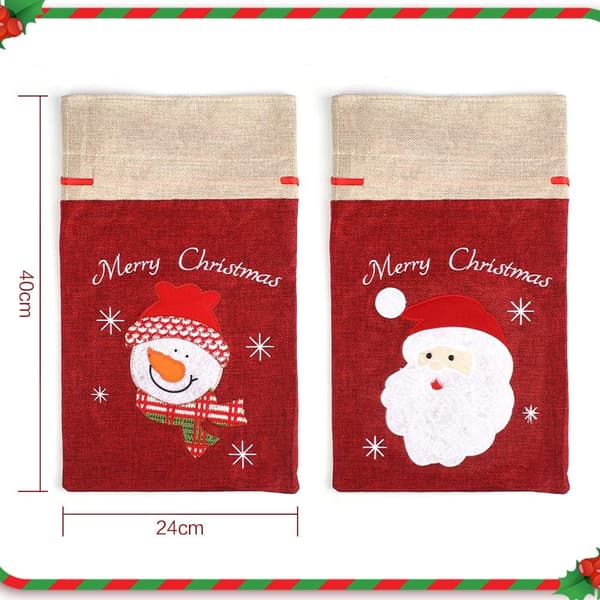 2-pack julklappspåsar, tomtepåsar