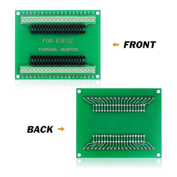 2 st ESP32 Breakout Board GPIO 1 till 2 för 38PIN Smal Version ESP32 ESP-WROOM-32 Mikrokontroller