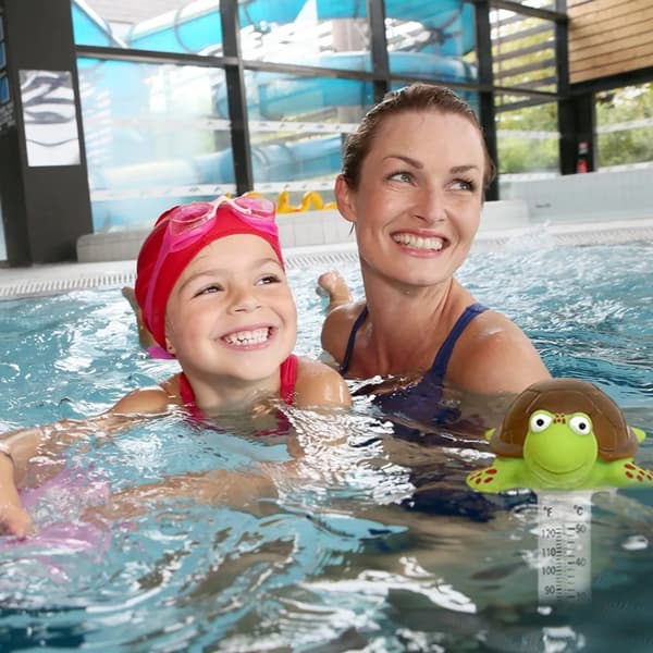 Sköldpadda Pooltermometer, Vattentemperaturtermometer för Pooler och Spa, Pooltermometer, Flytande Pooltermometer