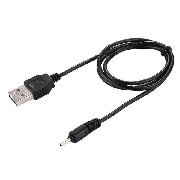 USB DC Laddningskabel, Längd: 65cm (Svart)