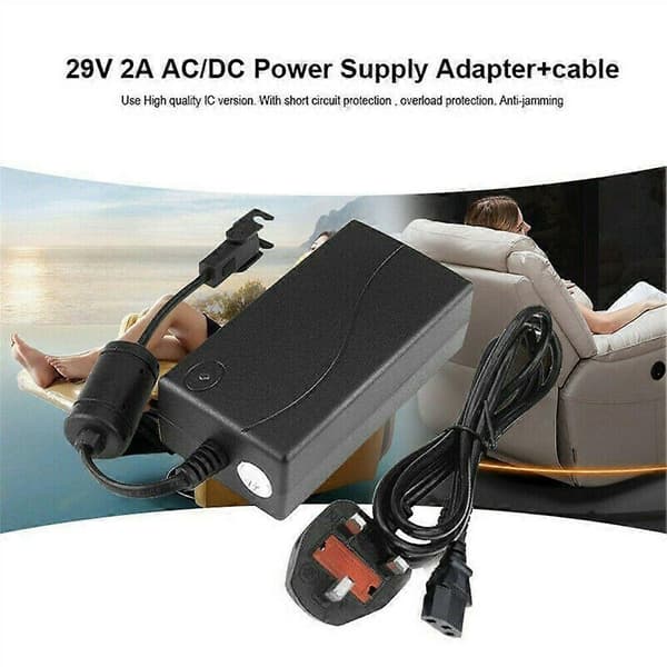 29V/AC/DC Strömförsörjning Elektrisk Vilstol Soffa Stol Adapter Transformator Verktyg - Kontakt