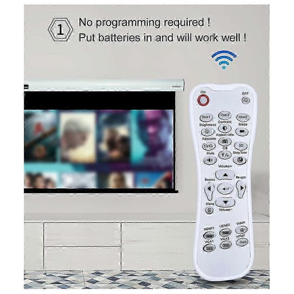 Fjärrkontroll för Optoma Projektor HD26 GT1080 HSF836 HDF537ST 1